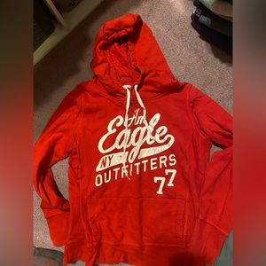 Red American Eagle Hoodie